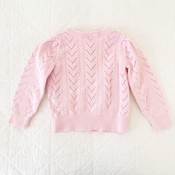 2 Years GAP Kids Pink Knit Cardigan Sweater - Picture 3 of 3